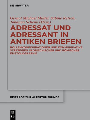 cover image of Adressat und Adressant in antiken Briefen